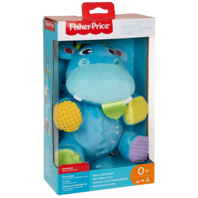 Мягкая игрушка-подвеска Бегемотик-мячик, Fisher Price
