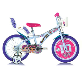 Bicicletă pentru copii cu 4 roți, 16 inch, L.O.L