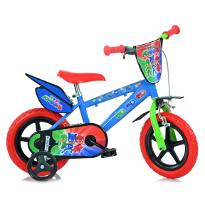 Bicicletă pentru copii cu 4 roți, 12 inch, PJ Masks