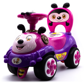 Mașinuță de împins Albinuța, roz