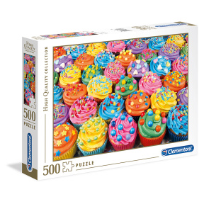 Разноцветные капкейки, 500 элементов, Clementoni