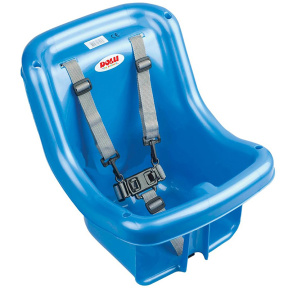 Leagăn cu spătar și cu centuri de siguranță, albastru, Dolu