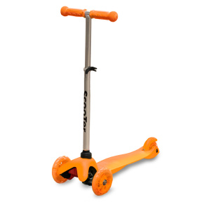 Самокат детский, оранжевый