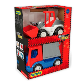 Camion de gunoi și încărcător de construcții Tech Truck, WADER