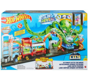 Игровой набор Hot Wheels City "Невообразимая автомойка с осьминогом"