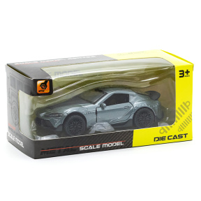 Mașină metal 1:36 (sunete,lumini, ușile se deschid) 3691B, argintie, cod 462111