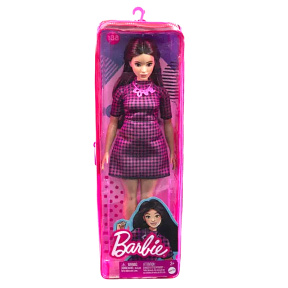 Кукла Barbie "Модница" в платье в розовую клетку