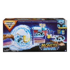 Set de joacă MONSTER JAM 1:64, Spălătorie auto