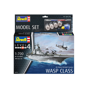 Сборная модель Revell Корабль US Navy Assault Carrier WASP Class