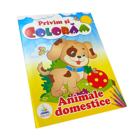 Privim și colorăm. Animale domestice