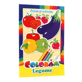 Privim și colorăm. Legume
