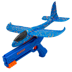 Avion planor cu pistol, albastru