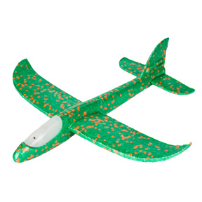 Avion planor (front LED), verde