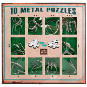 "10 Metal Puzzles. Set Verde"