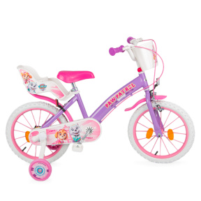 Bicicletă pentru copii cu 4 roți, 16 inch, Patrula căţeluşilor, "Skye and Everest"