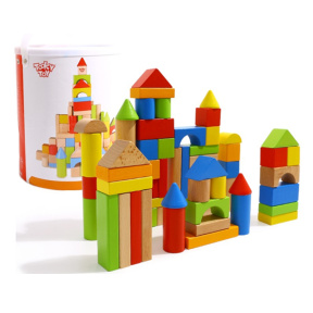 Constructor din lemn Tooky Toy 100 bucăți