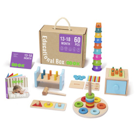 Развивающий деревянный набор с игрушками 13-18 месяцев
