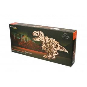 Puzzle 3D din lemn mecanic, Ugears, Tyrannosaurus Rex, 249 piese
