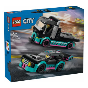 Конструктор LEGO City Гоночный автомобиль и грузовик-автовоз