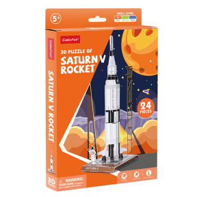 3D puzzle „Racheta Saturn V”
