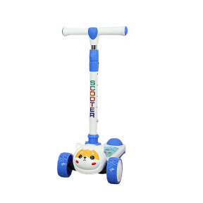 Trotinetă pentru copii cățeluș, albă