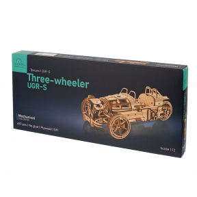 Puzzle 3D din lemn mecanic, Three-wheeler UGR-S, 457 piese