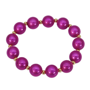 Brățară Deep Glow auriu fucsia
