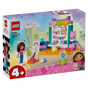 Constructor LEGO Gabby`s Dollhouse Artizanat cu o cutie pentru copii