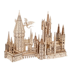 Puzzle 3D din lemn mecanic Ugears, Harry Potter™ Hogwarts™ Castle, 340 piese