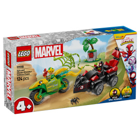 Конструктор LEGO Marvel Вращение и погоня за электродинозаврами