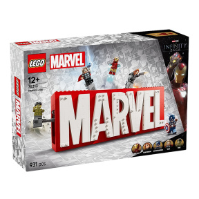 Конструктор LEGO Marvel Логотип и минифигурки MARVEL