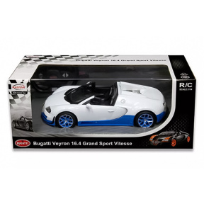 Mașină cu telecomandă RASTAR 1:14 Bugatti Grand Sport Vitesse, alb/albastru