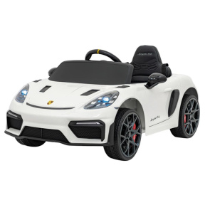Mașină electrică Porsche 718 12V7AH, 35Wx2, albă