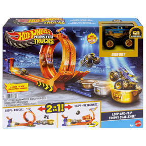 Set de joacă Hot Wheels Monster Trucks  Bucle și cascadorii