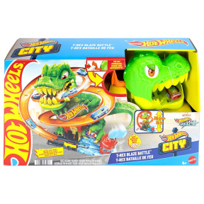 Игровой набор Hot Wheels City Атака огненного Ти-Рекса