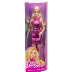 Кукла Barbie Fashionistas в блестящем розовом платье