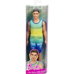 Păpușă Ken Barbie Fashionistas  în maiou ombre și pantaloni scurți