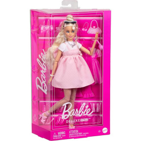 Кукла Barbie Deluxe Style Doll Блондинка в розовом платье