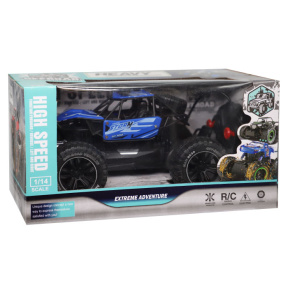 Mașină 1:14 Buggy Off Roadcu telecomandă, USB, acumulator, albastră