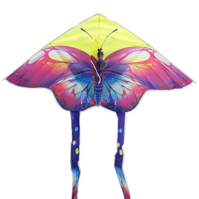 Воздушный змей-бабочки, желто-зеленый