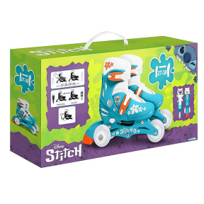 Ролики 3-х колесные 2 в 1 STITCH размер 27-30