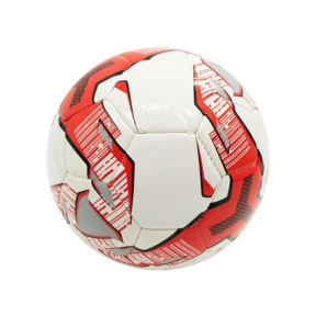 Футбольный мяч бело-красный