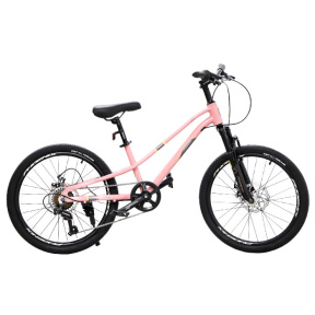 Bicicletă pentru copii cu 2 roți, 22 inch, roz