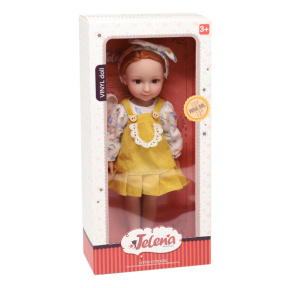 Păpușă "Jelena" în rochie cu bentiță, 33 cm