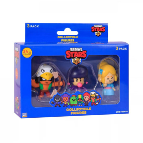 Figurină de colecție BRAWL STARS (3 buc.) în sortiment