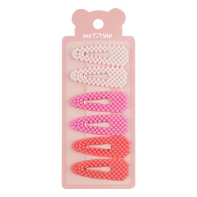 Agrafe MESHU Click-clack neon, 6 buc.