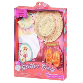 Costum pentru păpușă 35 cm cu jachetă și fustă