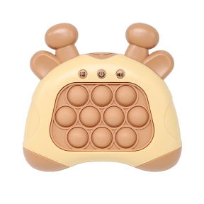 Интерактивная игрушка POP IT с звуковыми эффектами, коричневая