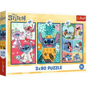 Пазлы "3x80" - Stitchs world / Disney Lilo&Stitch