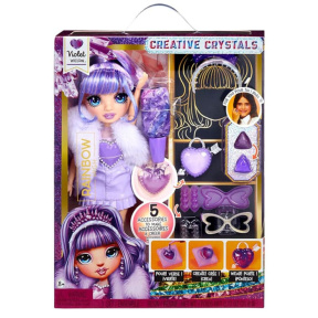 Игровой набор с куклой Rainbow High серии Creative Crystals" - Виолетта"